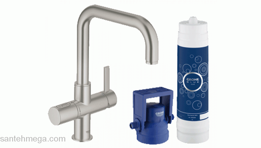 Смеситель для мойки GROHE Blue Pure 31299DC1. Фото
