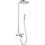 Душевая стойка Hansgrohe Raindance Select Showerpipe хром/белая полочка 360 27113400 Душевая стойка Hansgrohe Raindance Select Showerpipe хром/белая полочка 360 27113400. Фото