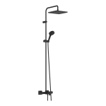 26900670 HANSGROHE Vernis Shape Showerpipe 240 термостатическая душевая система, матовый черный 26900670 HANSGROHE Vernis Shape Showerpipe 240 термостатическая душевая система, матовый черный. Фото