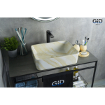Раковина накладная GID Mnc600 48х37 54459 Под камень. Глянцевый Раковина накладная GID Mnc600 48х37 54459 Под камень. Глянцевый. Фото