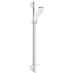 GROHE 26587LS0 Rainshower SmartActive Cube 130 Душевой гарнитур III, душевая штанга 900 мм, шланг 1750 мм, 9,5 л/мин, полочка, белая луна GROHE 26587LS0 Rainshower SmartActive Cube 130 Душевой гарнитур III, душевая штанга 900 мм, шланг 1750 мм, 9,5 л/мин, полочка, белая луна. Фото